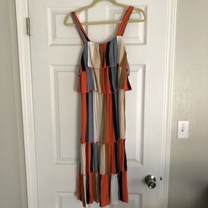 Multicolor fall dress